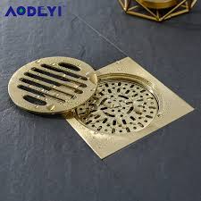 Kohler clearflo slotted overflow bath drain, vibrant french gold. Brass Shower Drain Waste Square Bathroom Floor Drain Waste Water Strainer Anti Odor Floor Waste Grates Brushed Gold 100x100 Wish