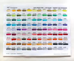 Tombow Markers Color Chart Coloringwall Co