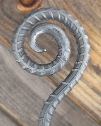 Hand Forged Hose Guide Heavy Re Bar Scroll Garden Stake 18 Quot Spiral Tendril Garden Tools Garden Bed Layout Garden Tool Storage
