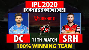 Psl 2021 dream11 fantasy suggestions. Dc Vs Srh Dream11 Prediction Live Score Today Match Prediction For Dc Vs Srh 11th Match Ipl 2020