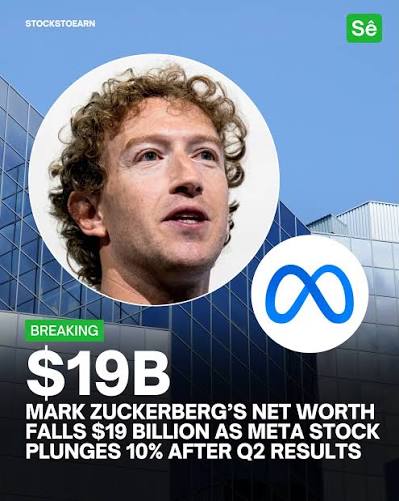 BREAKING: Mark Zuckerberg's net worth fell