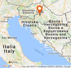 Mappe satellitari e mappa stradali della croazia. Zagabria Zagreb