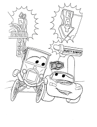 Lightning Mcqueen And Lizzie Coloring Sheet Coloring Pages Lego Coloring Pages Cartoon Coloring Pages