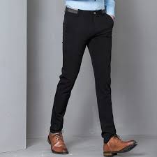 Black Stretch Skinny Dress Pants Men Party Office Formal Mens Suit Pen Geekbuyig Skinny Dress Pants Men Skinny Dress Pants Black Dress Pants Men