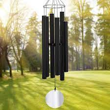 The three smallest sizes have a warranty of seven years and the larger thanks to the ingenious design and the careful voicing and tuning, these wind chimes can function not just individually but also in matched sets or consorts. Amazon Com Astarin Large Wind Chimes Outdoor Deep Tone 45inch Sympathy Wind Chimes For Outside With 6 Tubes Tuned Relaxing Melody Memorial Wind Chimes Large For Mom Garden Decor Black Garden