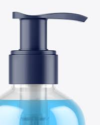 Download Clear Liquid Soap Bottle With Pump Mockup In Bottle Mockups On Yellow Images Object Mockups PSD Mockup Templates
