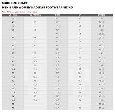 Adidas Shoes Chart