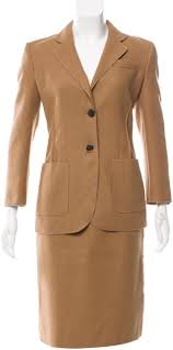 J.crew wool camel pencil skirt lined size 12top rated seller. Prada Tan Camel Wool Skirt Suit Size 2 Xs Tradesy