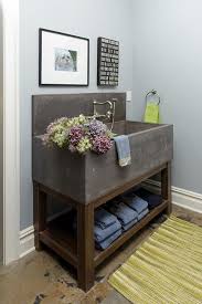 concrete sink outdoor laundry rooms