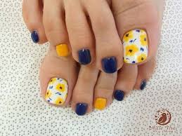 Floral nail art and polka dots this art can be created easily by giving a light base color on the nails and then making some polka dots with the dotting tool or with the help of pick's blunt end. 53 Strikingly Easy Toe Nail Designs 2021