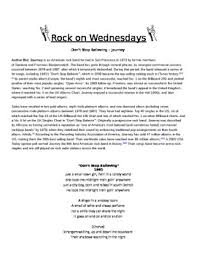 Maybe you would like to learn more about one of these? Rock On Wednesdays Poetry Analysis Don T Stop Believin By Journey
