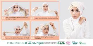 Tutorial Jilbab Segi Empat Ikat Pita