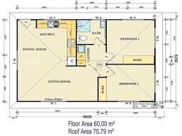And kitchen at 8.1 sq.m. 2 Bedroom Double Garage Plan