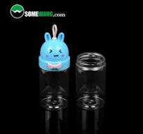 250ml Custom Cartoon Candy Pet Round Jar Shape Plastic ...