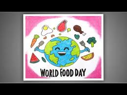 Safe food today for a healthy tomorrow. World Food Day Drawing Food Day Poster Drawing Poster Drawing Youtube