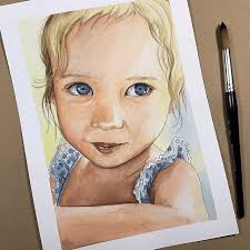 Watercolor Portraits by Mara Silva