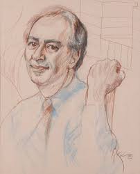 Henry Koerner Pastel "portrait Of A Man" 1990