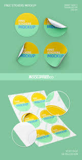 Stickers Free Psd Mockup Download In 2020 Design Mockup Free Mockup Free Psd Free Logo Mockup