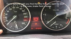 Bmw How To Reset Service Lights Engine Oil Brake Pads Brake Fluid Vehicle Inspection Warnings Youtube