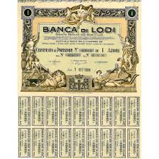 Dall'unione di banco popolare e bpm nasce una realtà unica, al servizio del territorio, delle aziende e delle persone. 1925 Banca Di Lodi Ebay