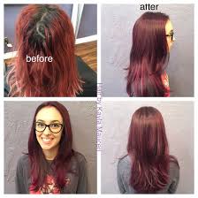 Grown Out Red To Deep Violet Hair Color Violet Hair Colors Violet Hair Deep Violet Hair