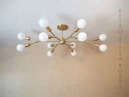 Ceiling lights and modern chandeliers serve as a great way to bring elegance into today's modern spaces. Buy Custom Made Modern Contemporary Light Mid Century Multiple Light Bulbs Chandelier Made To Order From Retro Steam Works Custommade Com