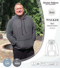 Walker classic raglan hoodie for men (PDF)