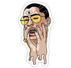 Tu No Ves Que Yo Soy Caro Bad Bunny Sticker Sticker En 2021 Pegatinas Bonitas Fotos De Bad Bunny Dibujos Espeluznantes