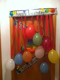 I should mention that when it's dark outside, the glass pane is like a mirror in my room when the inside lights are on. Birthday Bedroom Door Surprise Birthday Decorations Kids Birthday Decorations Birthday Gifts For Girls