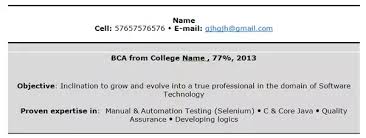 Which is the best resume format for a fresher? What Is Be The Best Resume Title For A B Com Fresher Quora