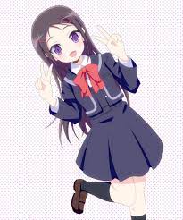 10s 1girl black hair black legwear charlotte anime double v hair ornament hairclip leaning to the side long hair looking at viewer アニメの女の子 イラスト charlotte アニメ