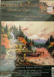 Find great deals on ebay for thomas kinkade cross stitch patterns. Candamar Designs Counted Cross Stitch Kit 50897 Picture The End Of A Perfect Day Fashion N Fabrics