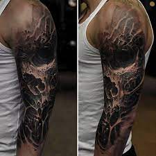 Flexing muscles with an amazing large tattoo on it is one desirable style statement that guys die for. 90 Black Ink Tattoo Designs For Men Dark Ink Ideas