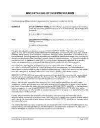 And to pay any final decree. Undertaking Of Indemnification Template By Business In A Box
