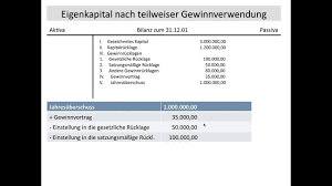 Die bezeichnung ag ist die kurzform für die rechtsform die aufgabenverteilung innerhalb der ag ist klar definiert. Gewinnverwendung Einer Ag Gewinnrucklagen Bilanzgewinn Gewinnvortrag Verlustvortrag Fos Bos Youtube