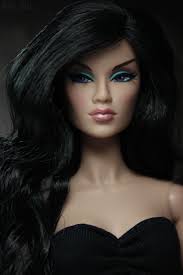 Super hair barbie black african american christie doll. Dark Haired Dane Hair Barbie Party Fashion Royalty Dolls