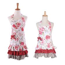 Floral apron for women, vintage style apron, women apron with flowery, full apron, chef cap, apron set, sweetheart pinup, waterproof apron. Floral Pattern Three Ruffles Adult Apron 100 Cotton Mama Child Set Apron Practical Front Pockets Kitchen Apron Great Gift For Wife Daughters Red Flower White Background Buy Online In Angola At Angola Desertcart Com Productid