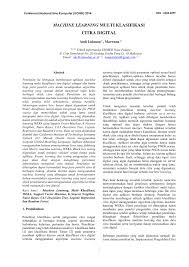 Pdf Machine Learning Multi Klasifikasi Citra Digital