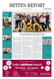Wir freuen uns , dass sie uns gefunden haben. 2018 09 120 Jahre Betten Kramer Bielefeld Betten Report