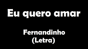 Now we recommend you to download first result fernandinho eu jamais serei o mesmo lyrics mp3. Eu Quero Amar Fernandinho Letra Youtube