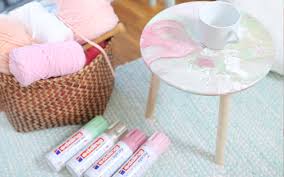 Und dann, ach wie nett: Diy Beistelltisch Marmorieren Diy Eule