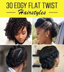 Twist styles that do not try to make extended hair look like these are your own locks are bold and, therefore, charming. 30 Edgy Flat Twist Hairstyles You Need To Check Out In 2020