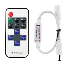 Le C Mini Remote Controller For Single Color Led Strip Lights Rf Dimmer For 12 V Dc Led Light Strips 12a Led Strip Lighting Rgb Led Strip Lights Led Dimmer
