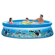 Swimming Pools Intex 10ft X 30in Ocean Reef Easy Set Pool Set With Filter Pump Click Image Easy Set Pools Portable Swimming Pools Inflatable Swimming Pool