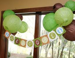 Baby showers are colorful, fun, energetic and filled with laughter as family and friends get together to celebrate a new impending birth. Green Brown And White Polka Dots Baby Shower Green Brown Gender Neutral Baby Shower Catch My Party