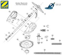 Baracuda G3 Parts List Zodiac Baracuda G3 Parts Poolzoom