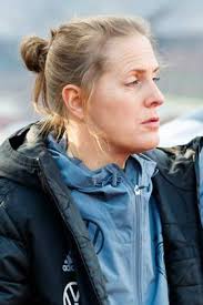 Britta Carlson ; Porträt, Einzelbild, 03.07.2023, Herzogenaurach, Fussball,  Frauen, Deutsche