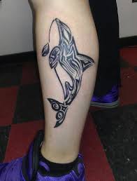 The killer whale's song is said to be so beautiful that all creation is said to stop and listen to it. Tribal Whale Tattoo Designs Elegant Arts Tattoo