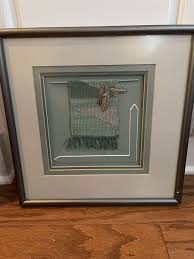 Esther Grimm Multimedia Piece Entitled “Navajo Weaver” Framed And Matted  ~14x14”