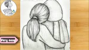 Video drawing demonstration from farjana drawing academy. How To Draw Best Friend Bff Drawing Pencil Sketch Farjana Drawing Academy Youtube